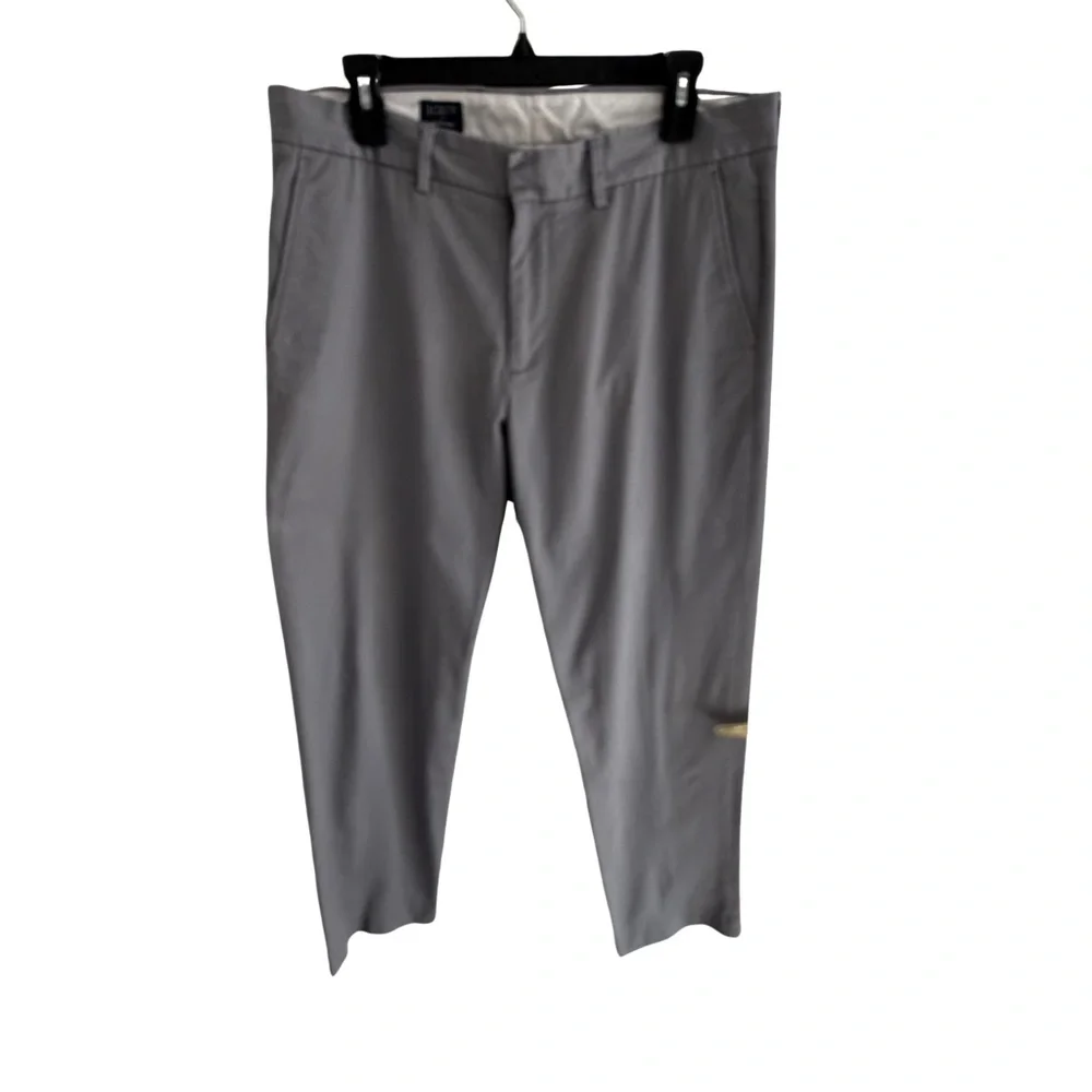 J.Crew Bedford Chino Pants Mens 34x32 Gray Slim Casual Dress‎ Pants
